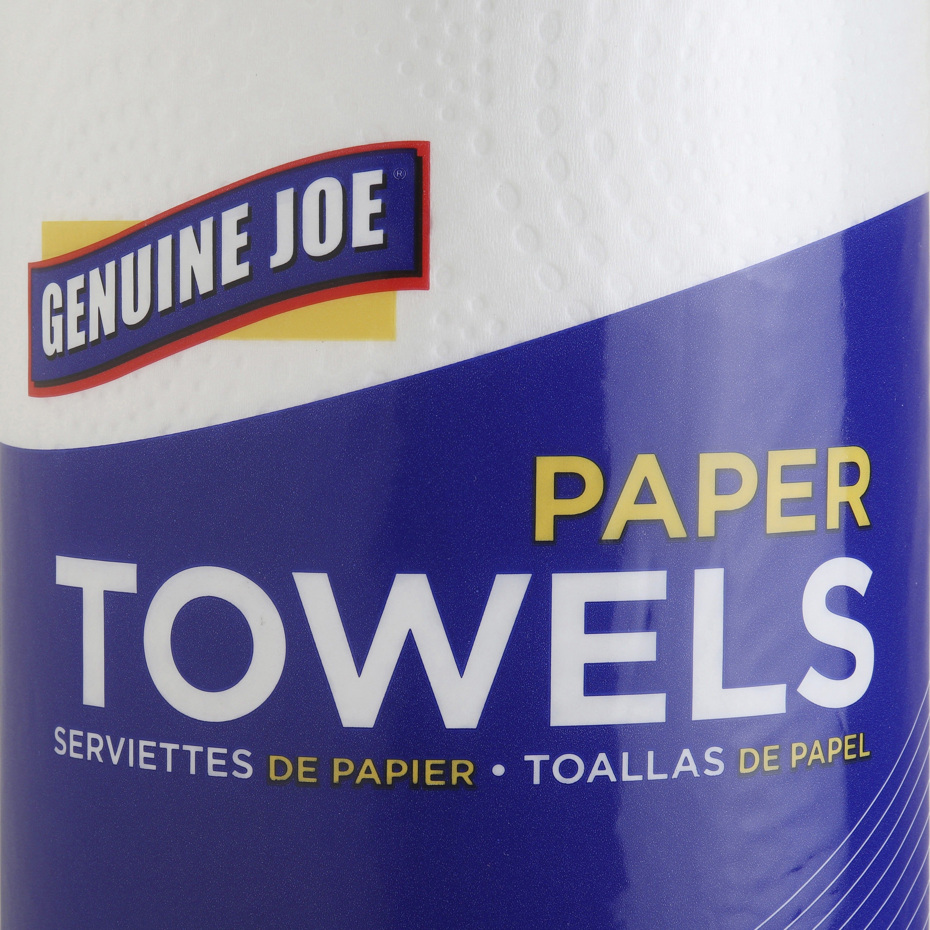 Genuine Joe 2-Ply Kitchen Roll Flexible Size Paper Towels - 30 Rolls