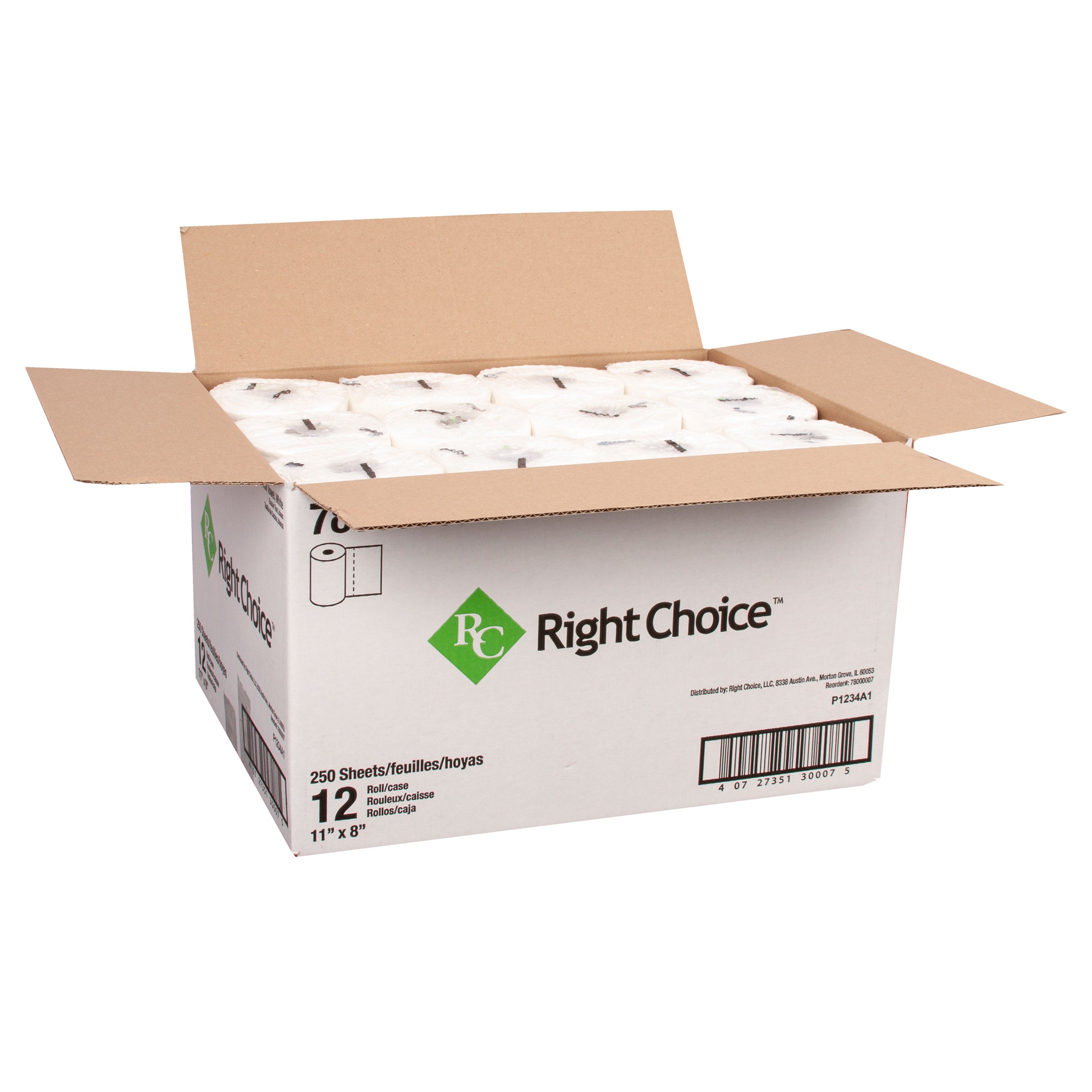 Right Choice™ 2-Ply Kitchen Roll Paper Towels – 12 Rolls
