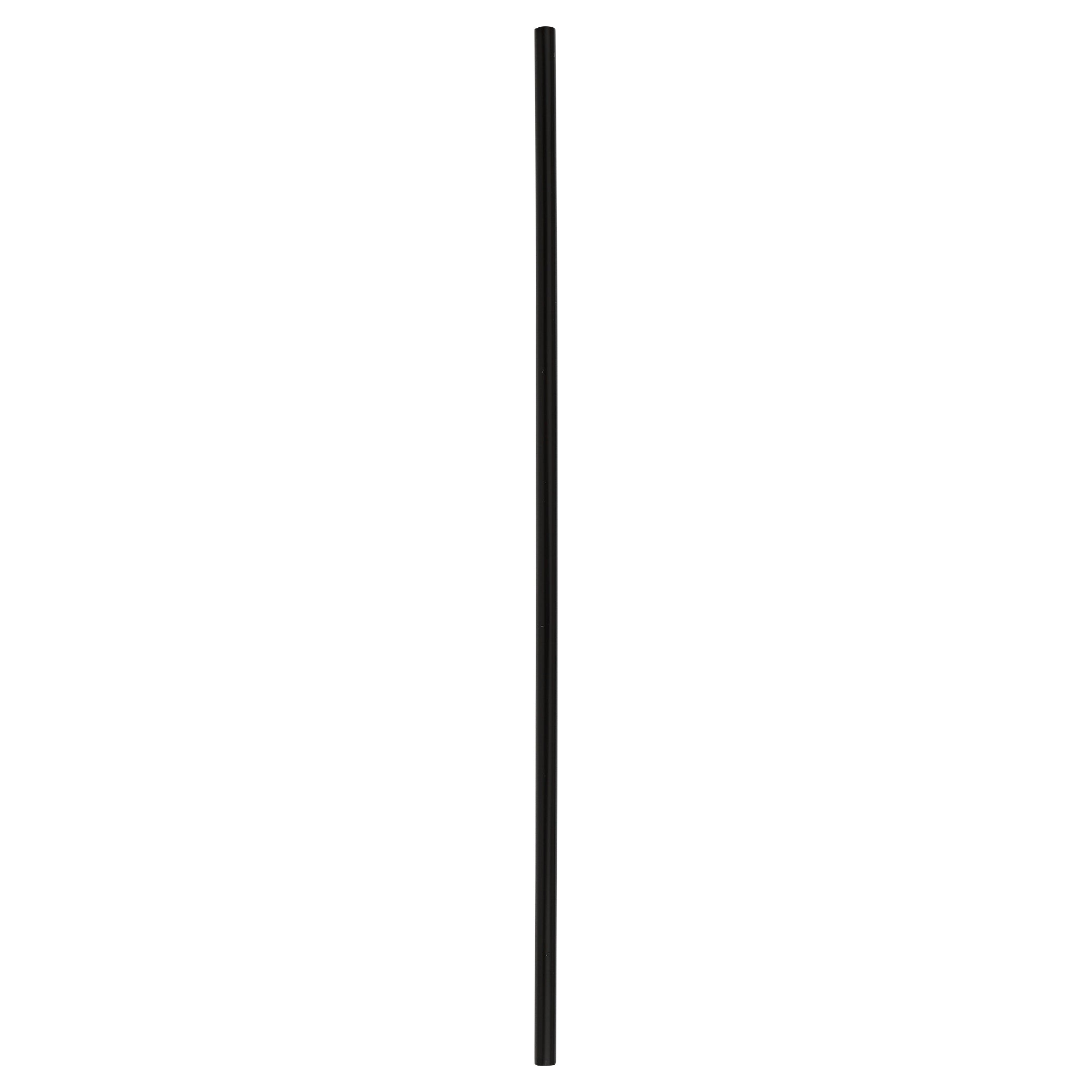 Empress® Unwrapped 7.75" Black Semi Slim Straw / Stirrer