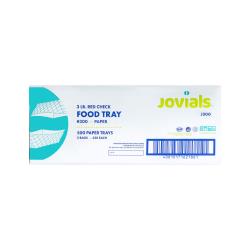 Jovials™ #300 Red & White Paper Food Tray