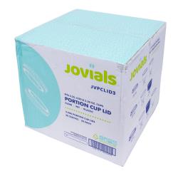 Jovials™ Clear Portion Cup Lid (3.25oz & 4oz) - 2500ct
