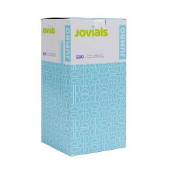 Jovials™ 10.25" Jumbo Paper Wrapped Clear Plastic Straw - 2000ct