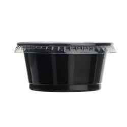 Jovials™ 2oz Black Plastic Portion Cup - 2500ct