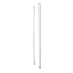 Jovials™ 10.25" Jumbo Paper Wrapped Clear Plastic Straw - 2000ct