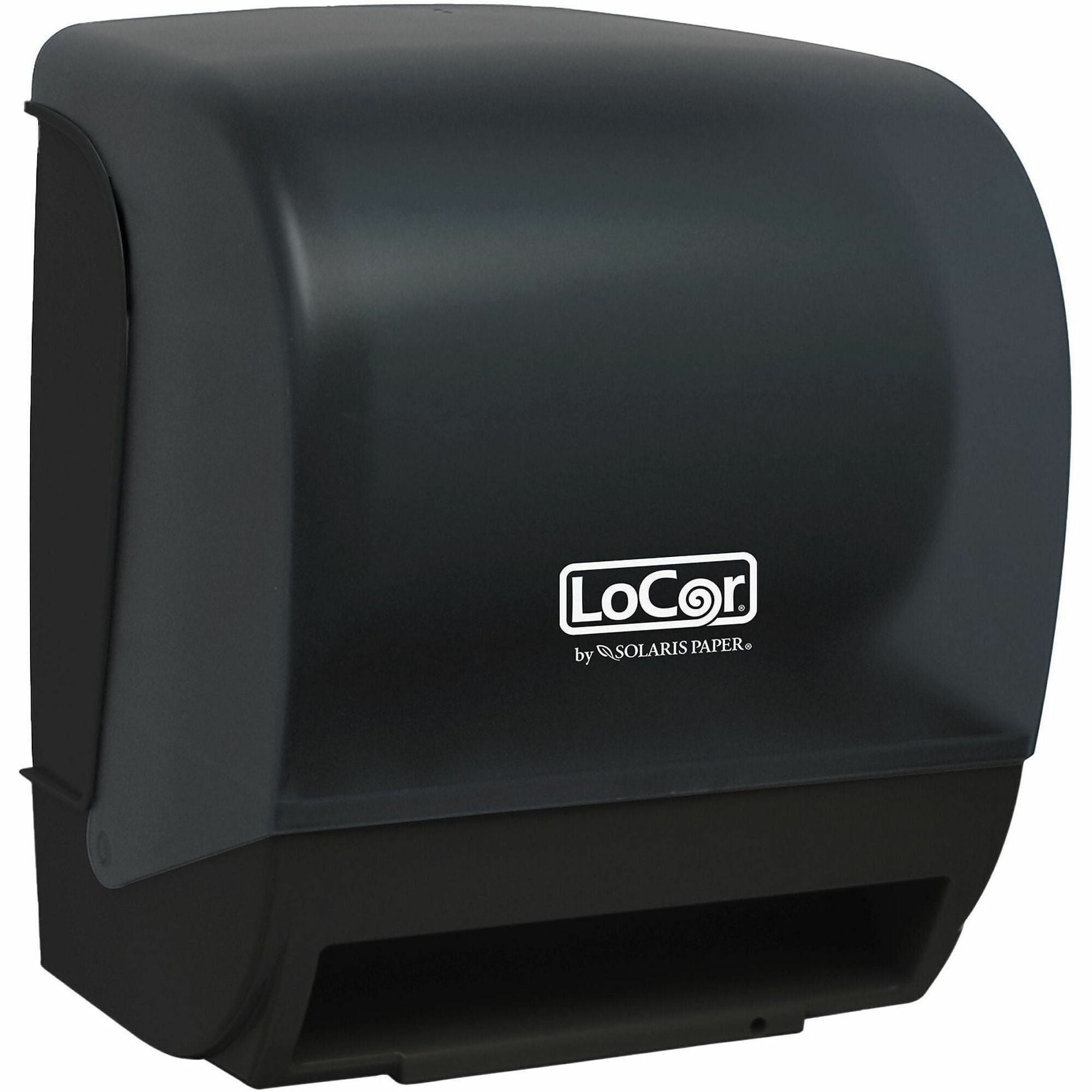 LoCor® Small Space Electronic Hands-Free Roll Towel Dispenser – Black