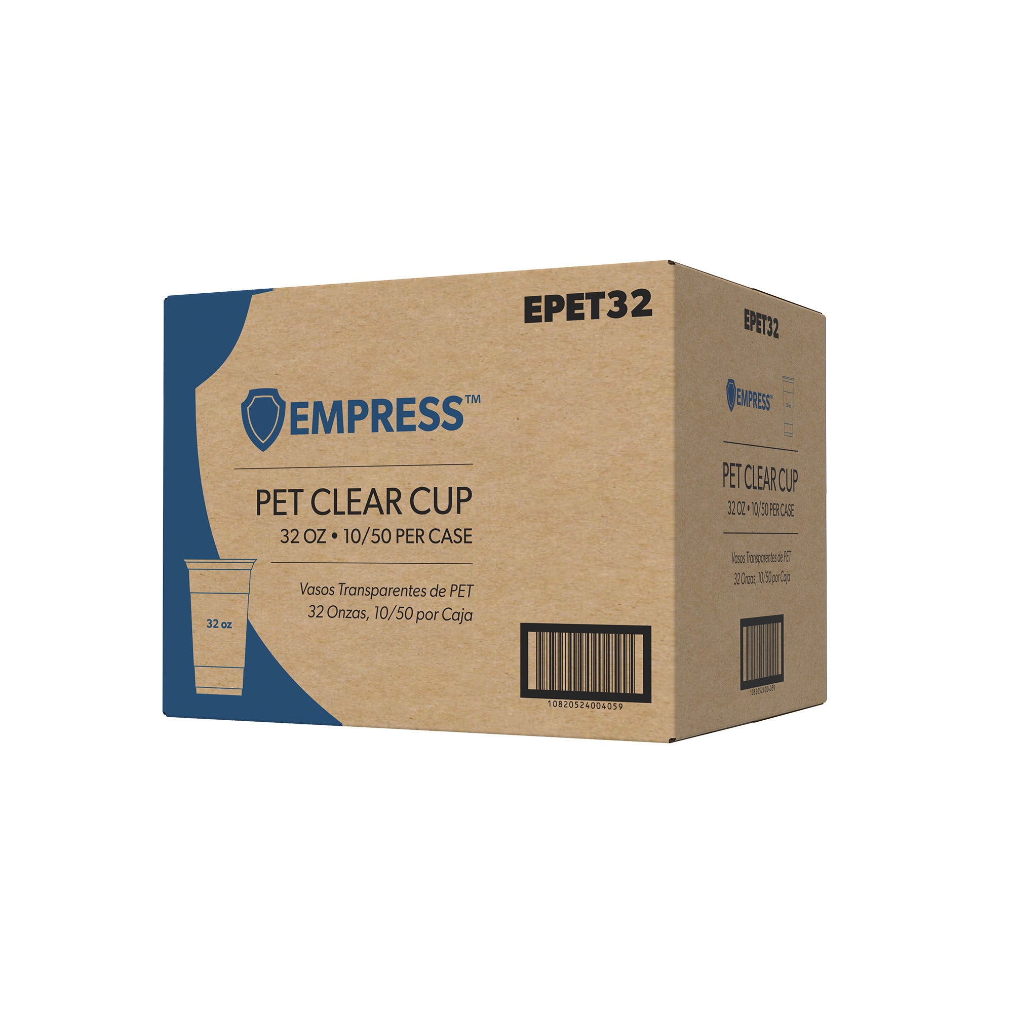 Empress® EPET32 PET Clear Cup – 32 oz