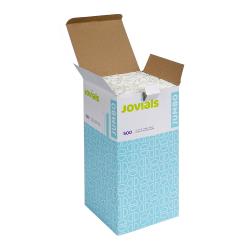 Jovials™ 10.25" Jumbo Paper Wrapped Clear Plastic Straw - 2000ct