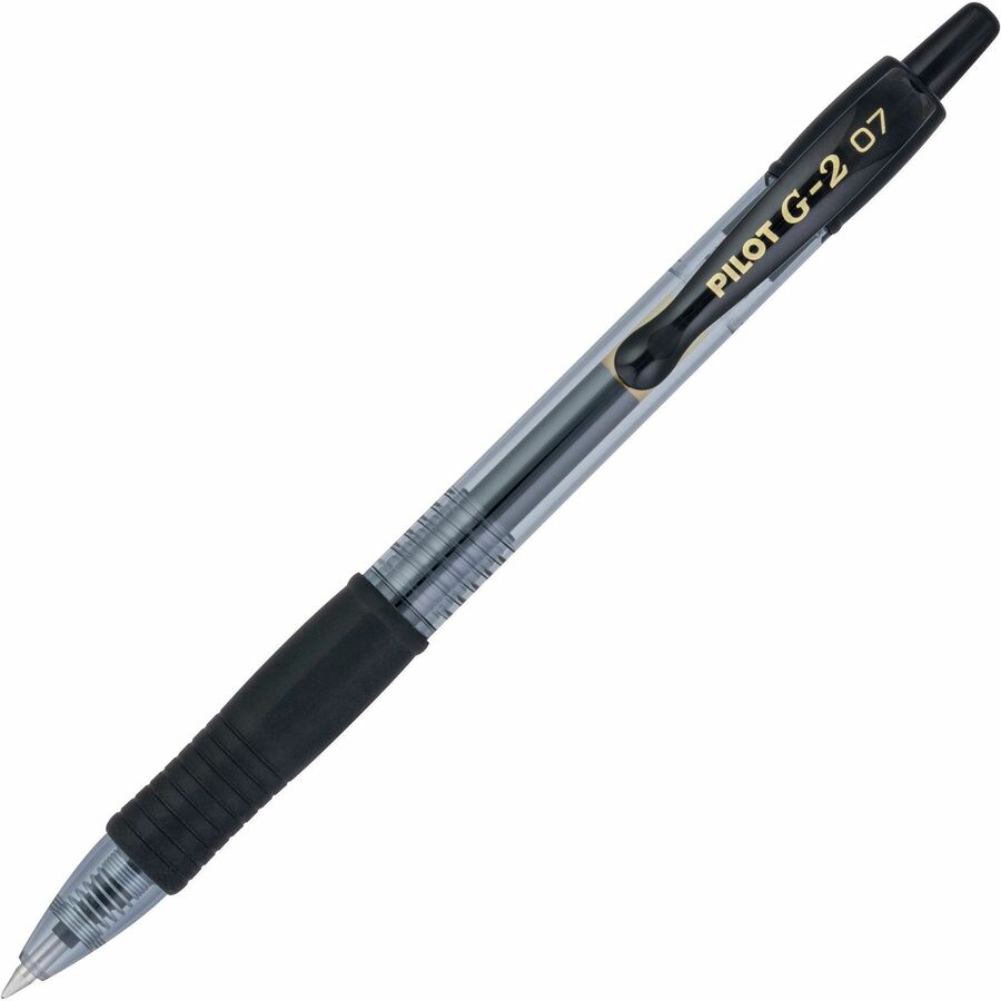Pilot® G2 Retractable Gel Ink Rollerball Pens – Black (0.7 mm Fine Point)