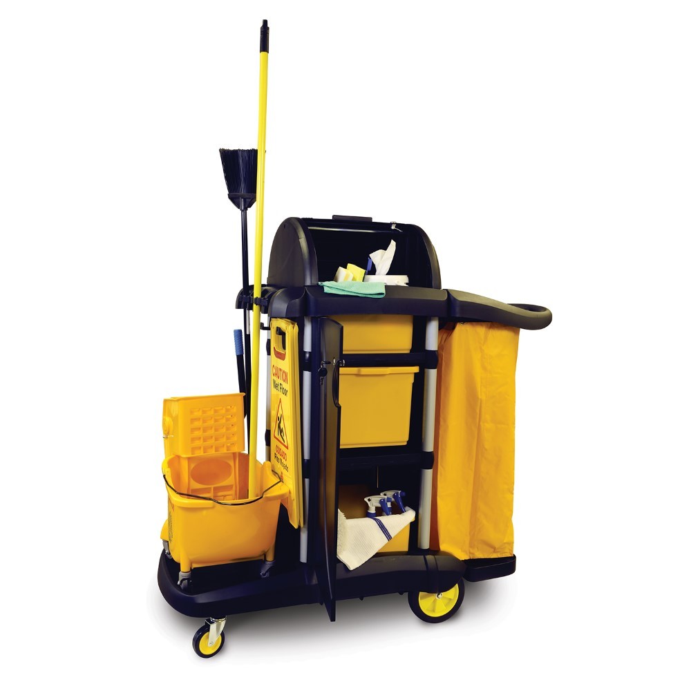 MaxiPlus® Deluxe Janitor Cart