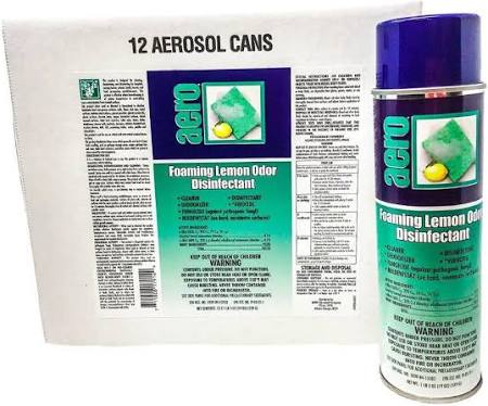 Aero® Foaming Lemon Odor Disinfectant – 19 oz Aerosol