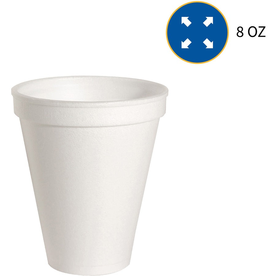 8oz Styrofoam Cups - 1000ct