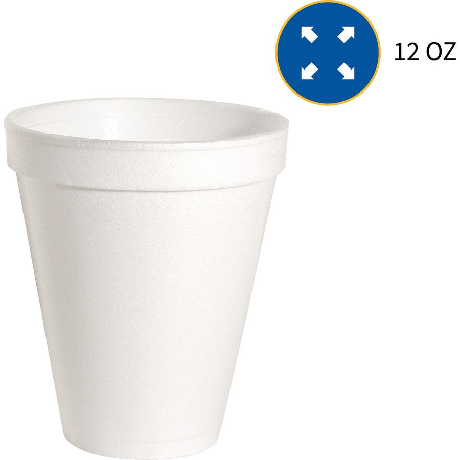 12oz Styrofoam Cups - 1000ct