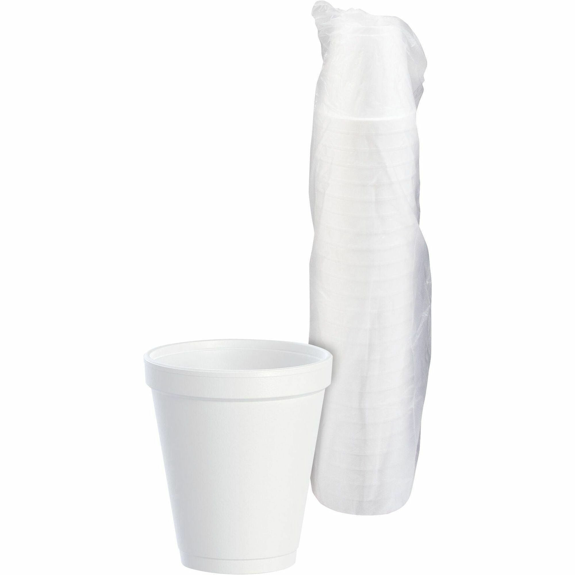 Dart® 8J8 8oz White Styrofoam Cup - 1000ct