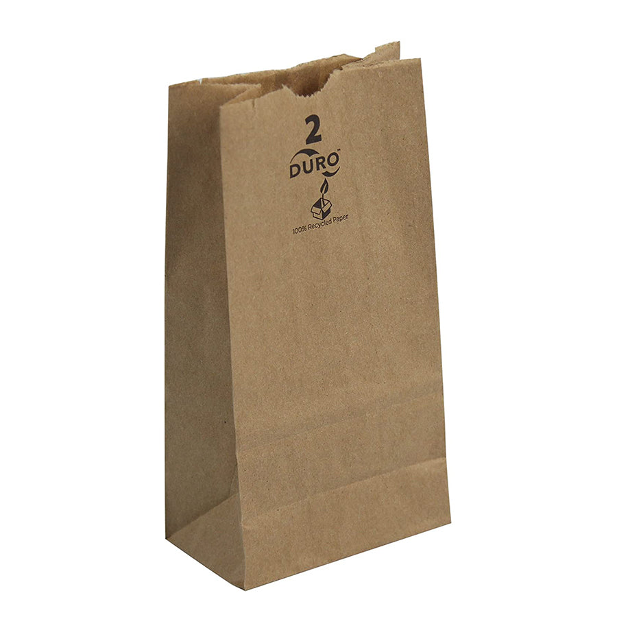 2 Lb Brown Grocery Bag 30# Paper - 500 ct