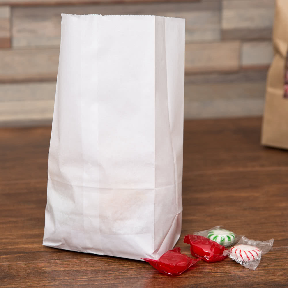 2 Lb White Grocery Bag 30# Paper - 500ct