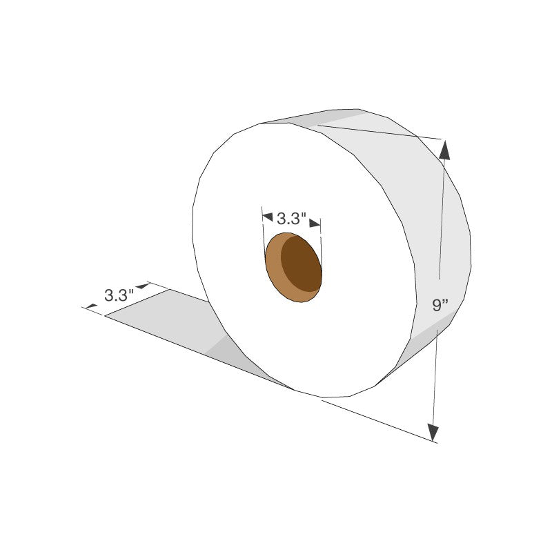 Response® Universal 2-Ply Jumbo Bath Tissue 9″ Diameter 1000' - 12ct