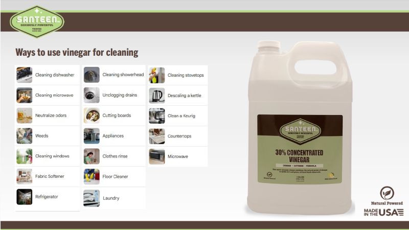 Santeen 30% Concentrated Vinegar - Gallon