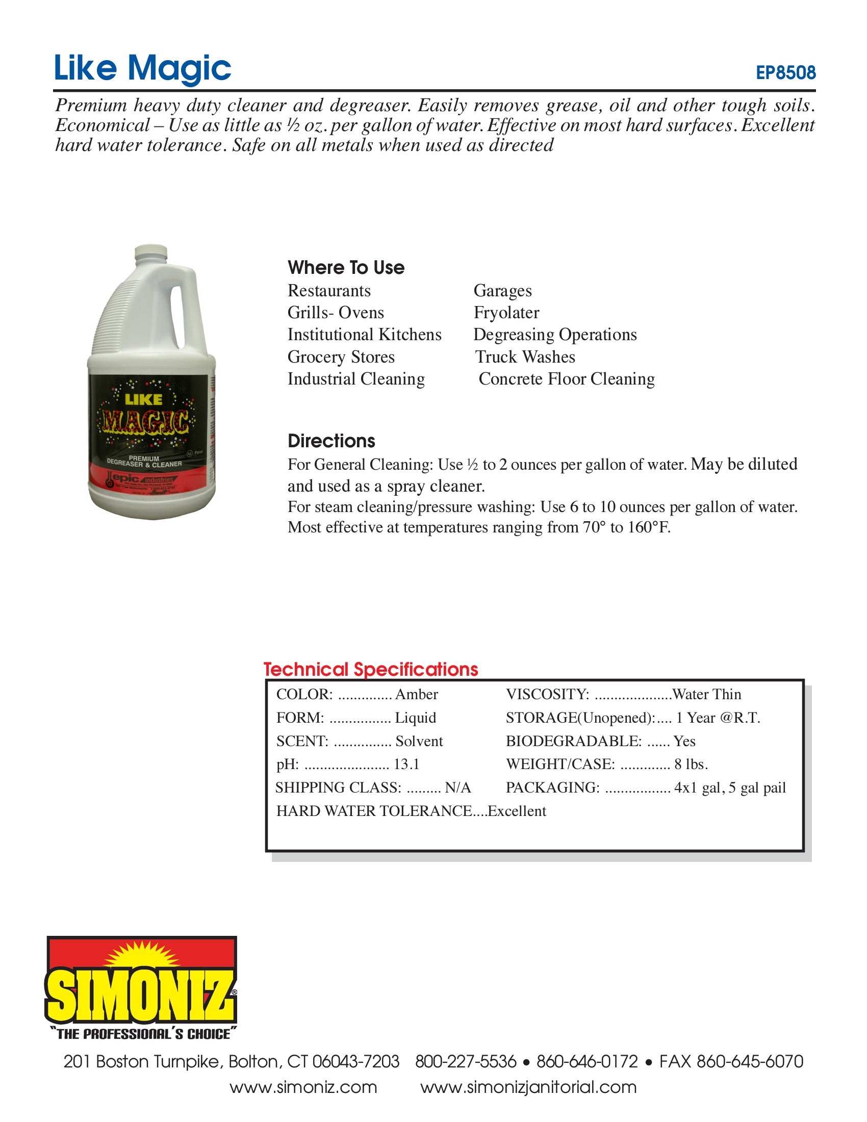 Simoniz® Like Magic Degreaser