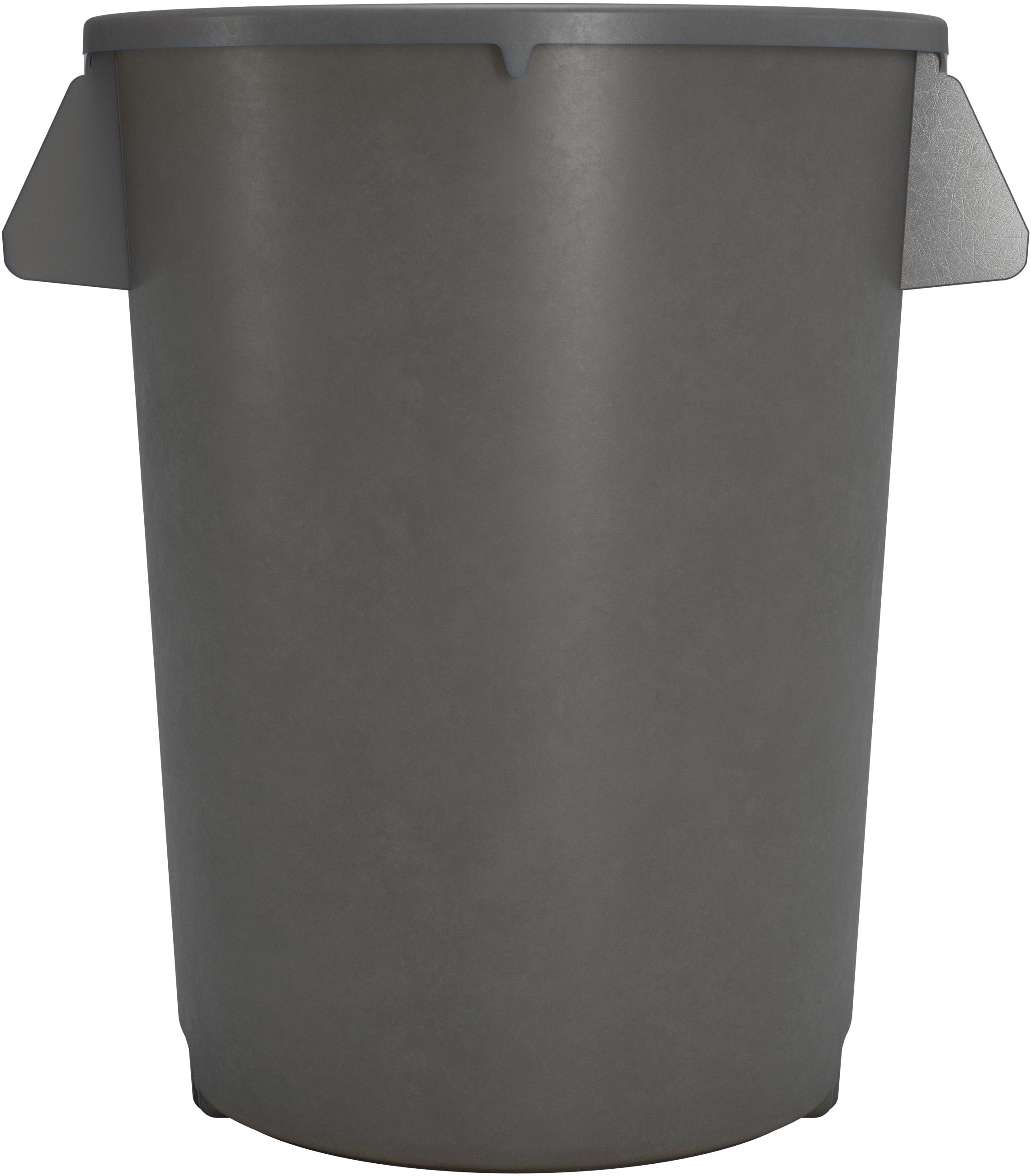 Bronco™ Round Waste Bin Trash Container 32 Gallon - Grey