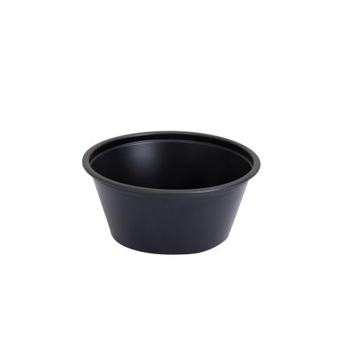 2oz Black Plastic Portion Cup - 2500ct