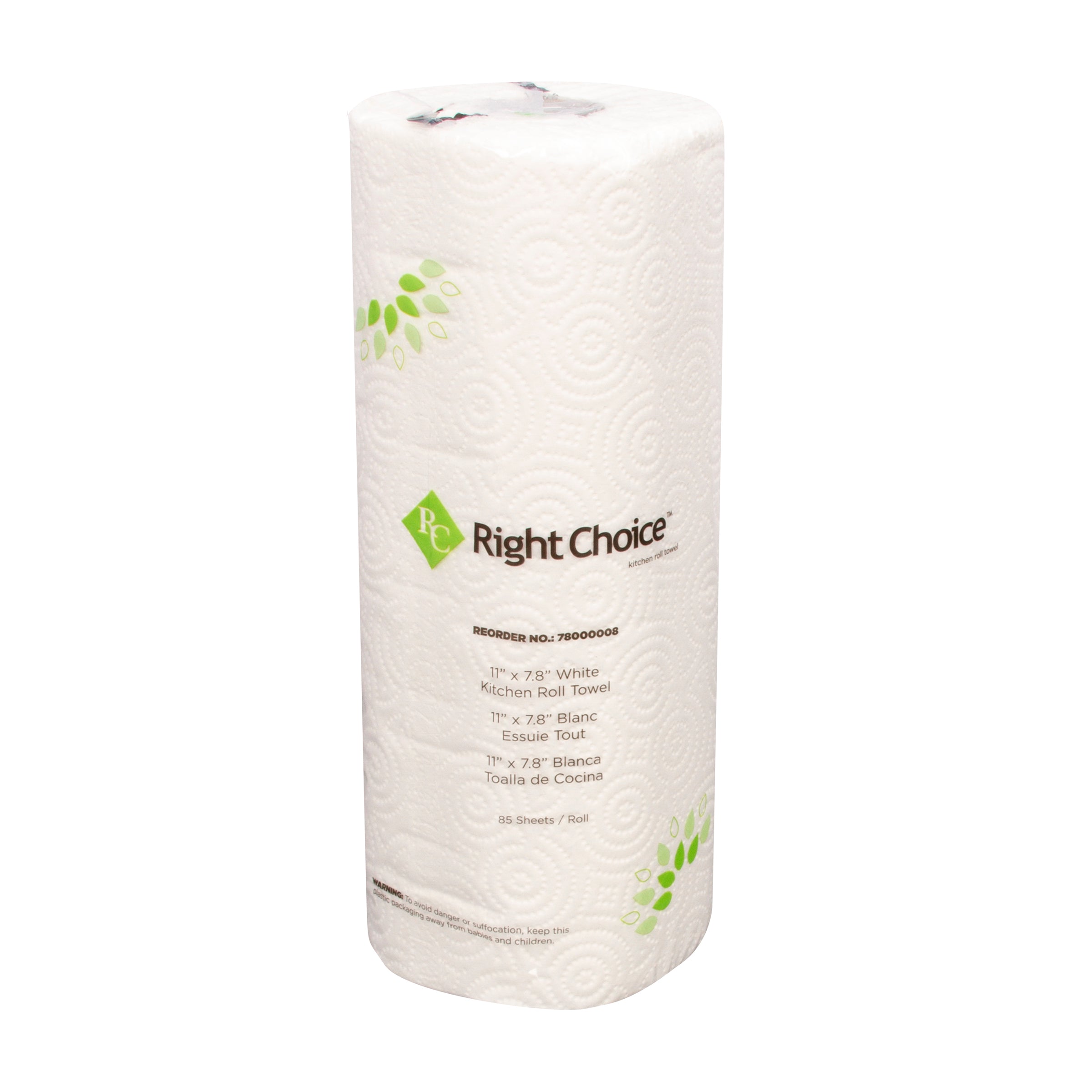 Right Choice™ Kitchen Roll Paper Towels - 30 Rolls Towel 2-Ply