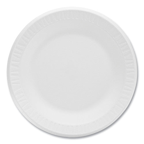 10.25" Styrofoam Single Compartment Plate - 125ct