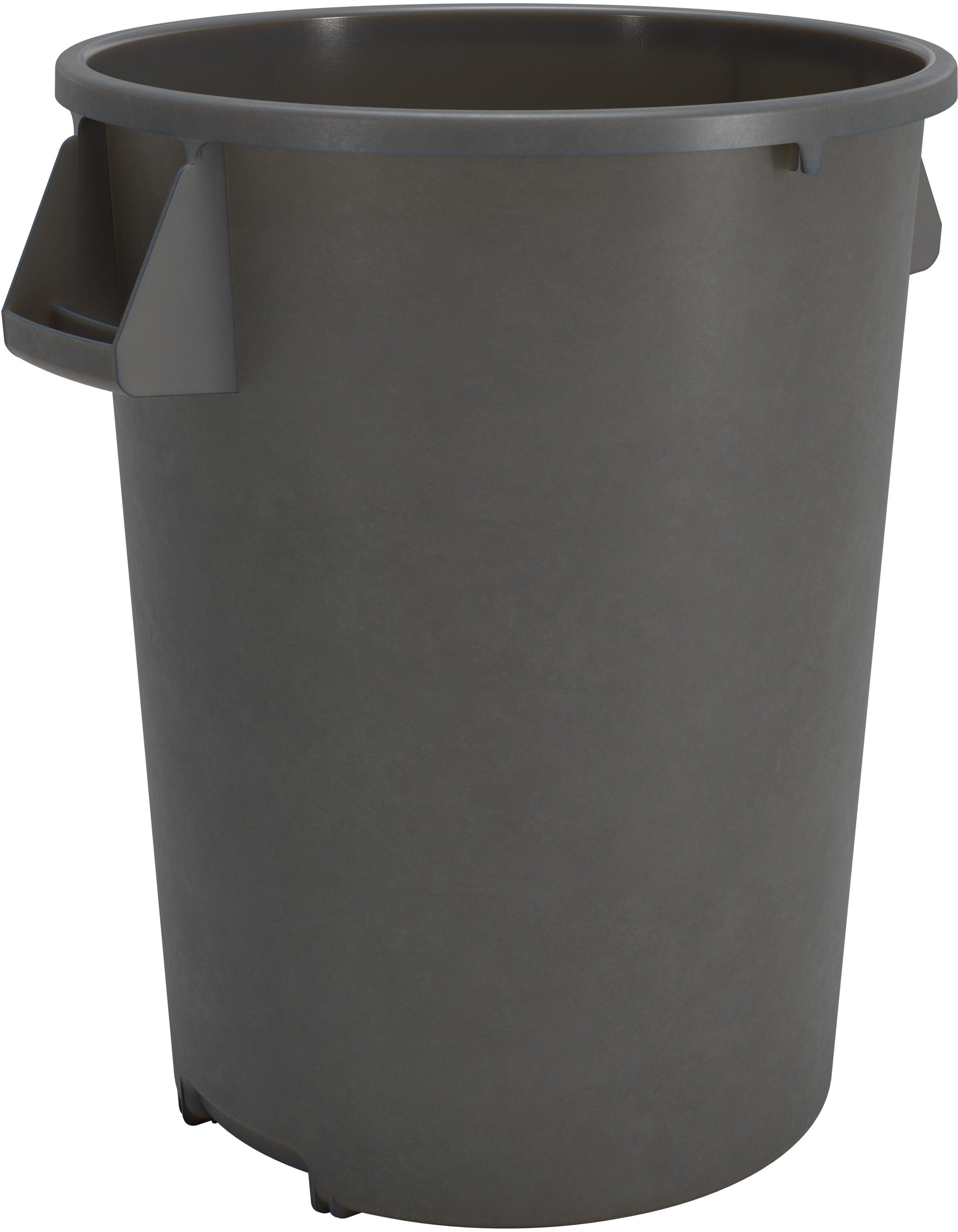 Bronco™ Round Waste Bin Trash Container 32 Gallon - Grey