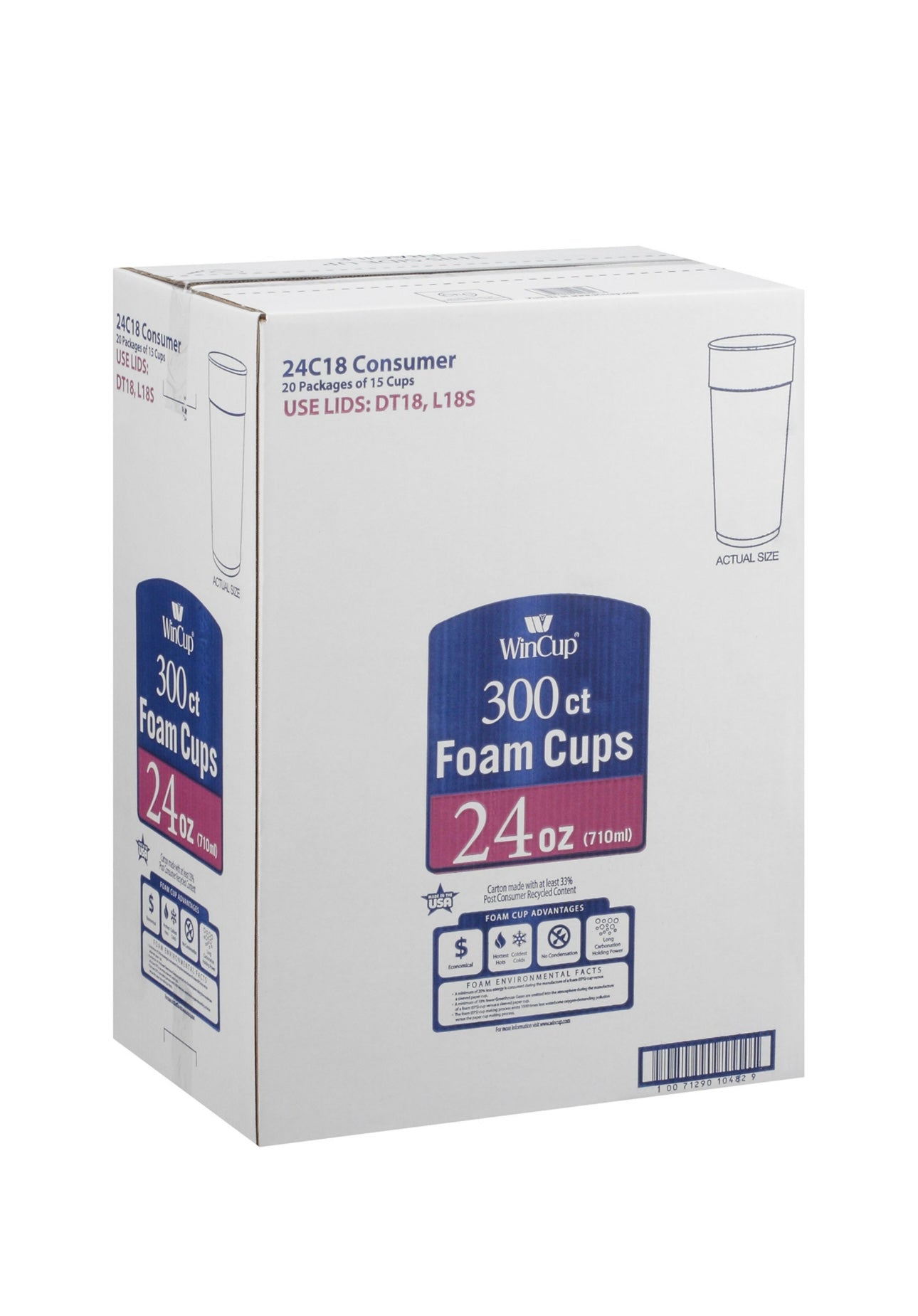 24oz Styrofoam Cup - 300ct