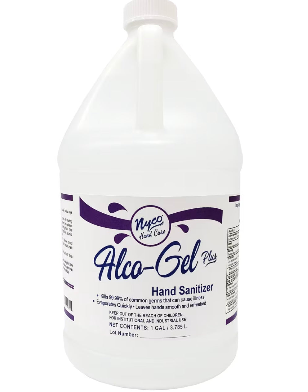 Nyco® Alco-Gel Plus Isopropyl Alcohol Gel Hand Sanitizer (75% Alcohol) - 1 Gallon