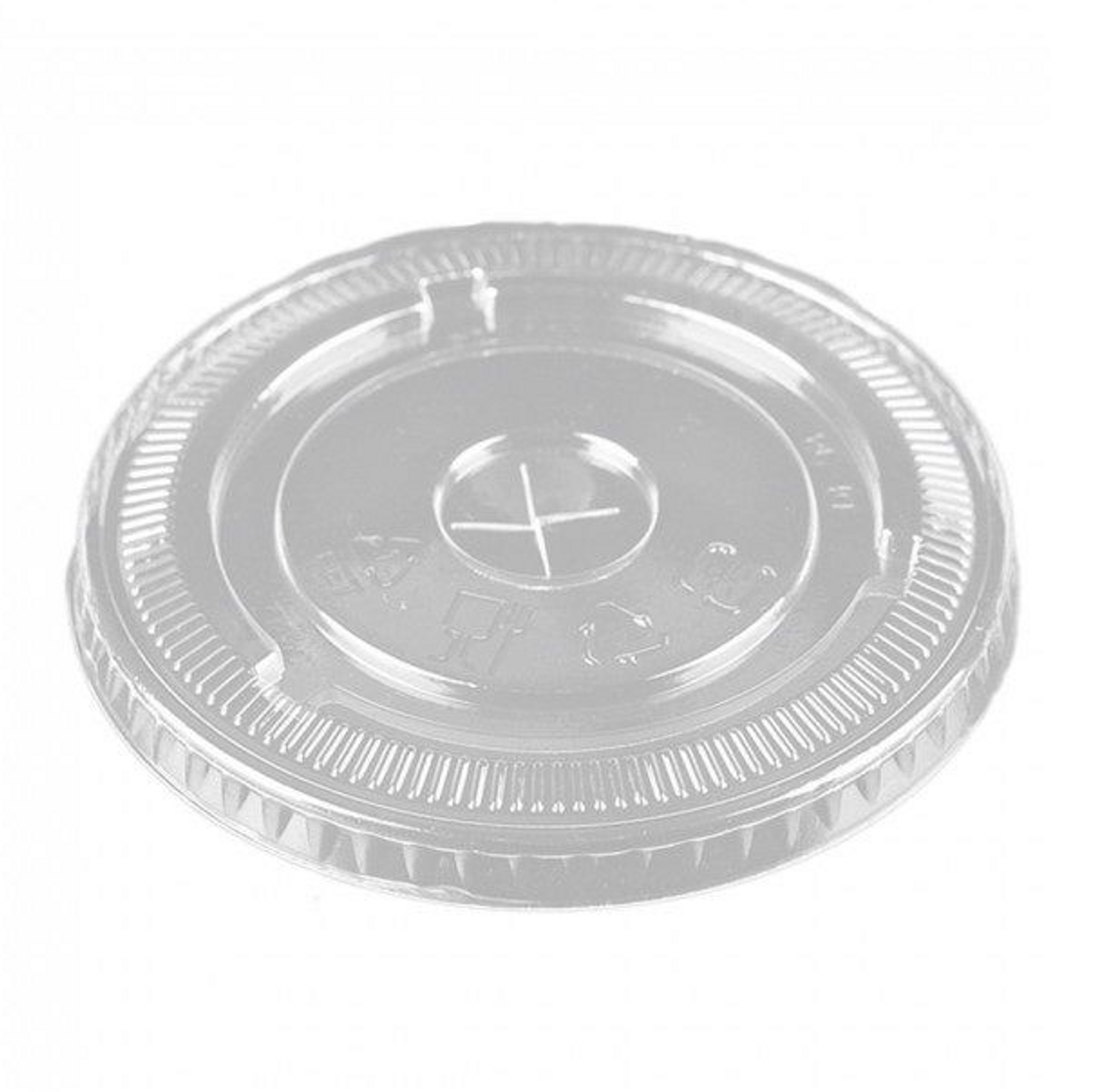 Prime Source® 92mm Clear PET Plastic Lid With Straw Slot - 1000ct