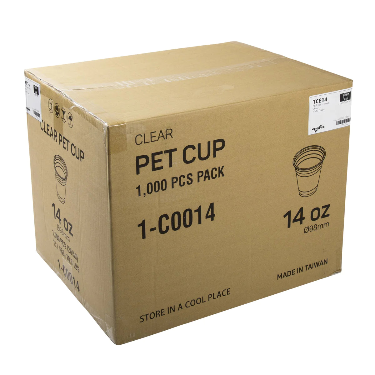 14oz Clear Plastic Cup