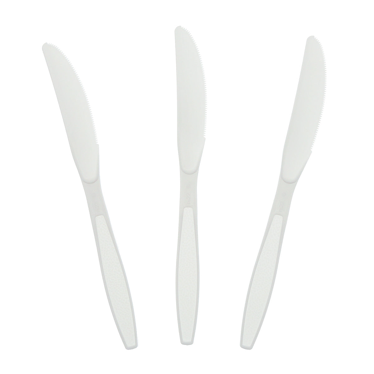 Heavyweight White Plastic Knives