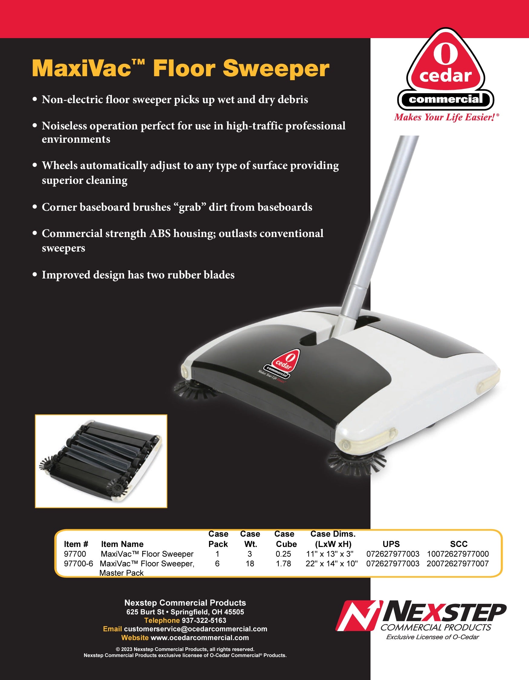 MaxiVac Floor Sweeper