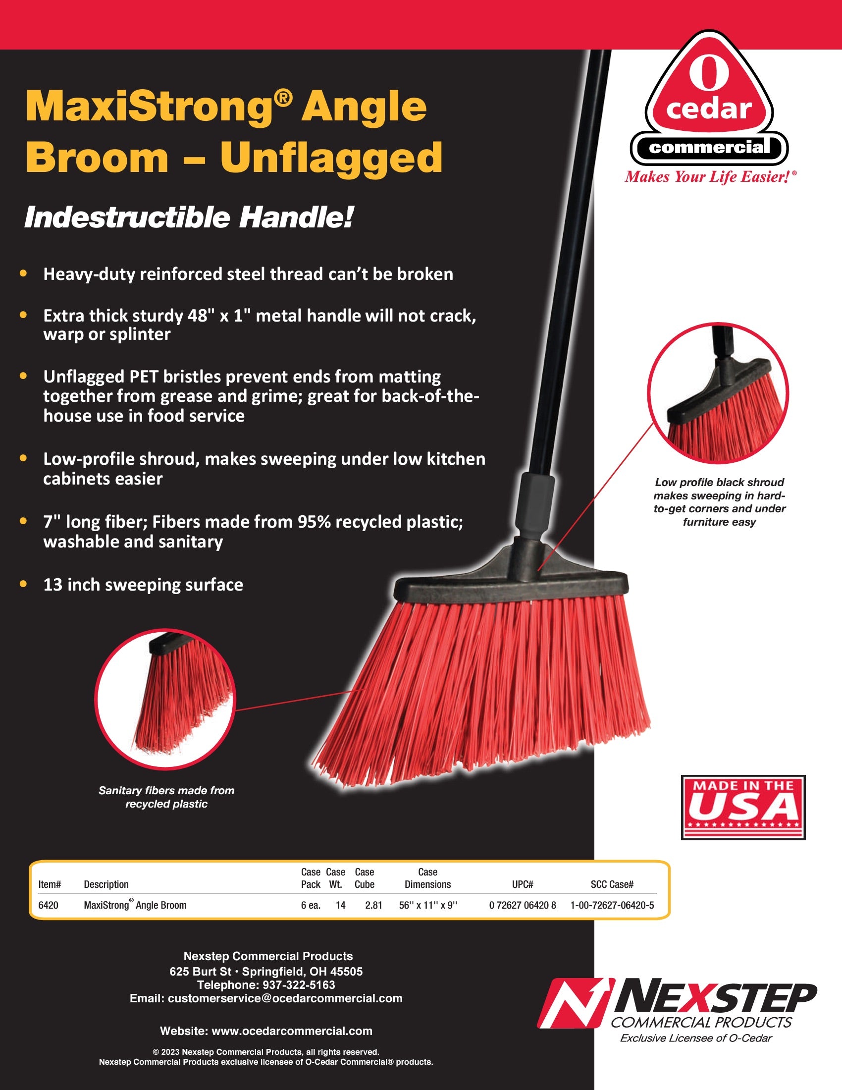 MaxiStrong Unflagged Angle Broom