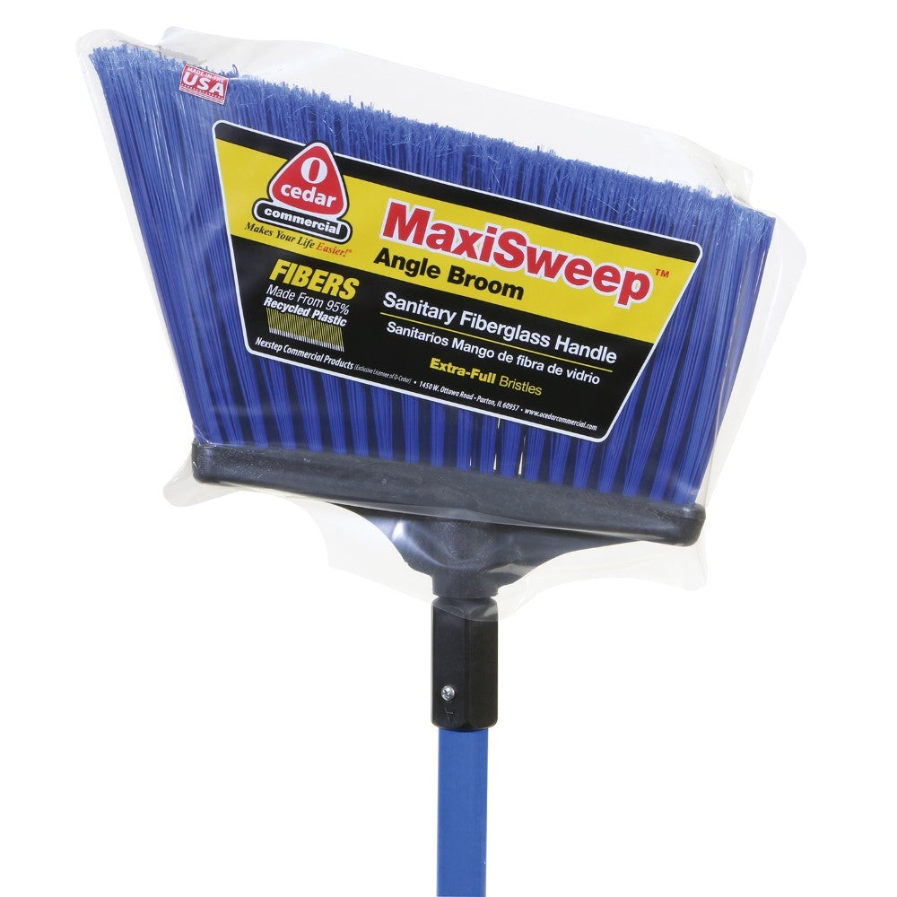 MaxiSweep Blue Flagged Angle Broom