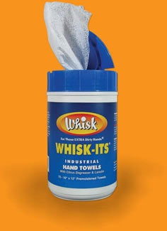 Whisk® Whisk-Its Premoistened Industrial Hand Towels w/Citrus Degreaser