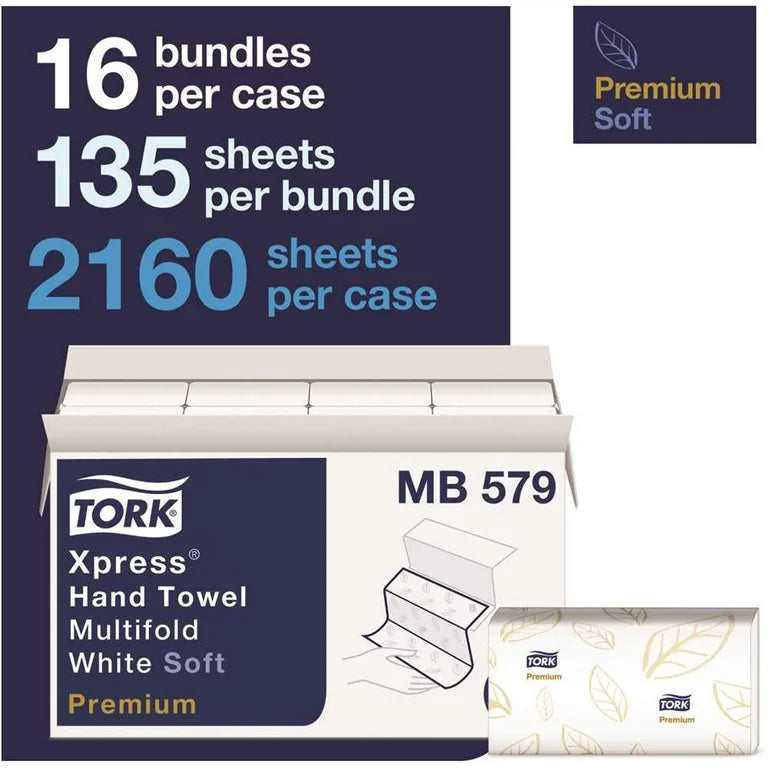 Tork MB579 Premium Soft 2-Ply Xpress Multifold Hand Towel