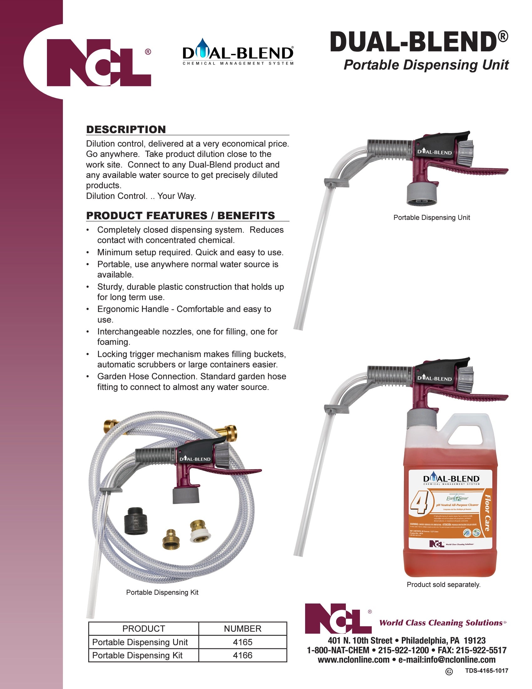 NCL® Dual-Blend® Portable Dispensing Unit