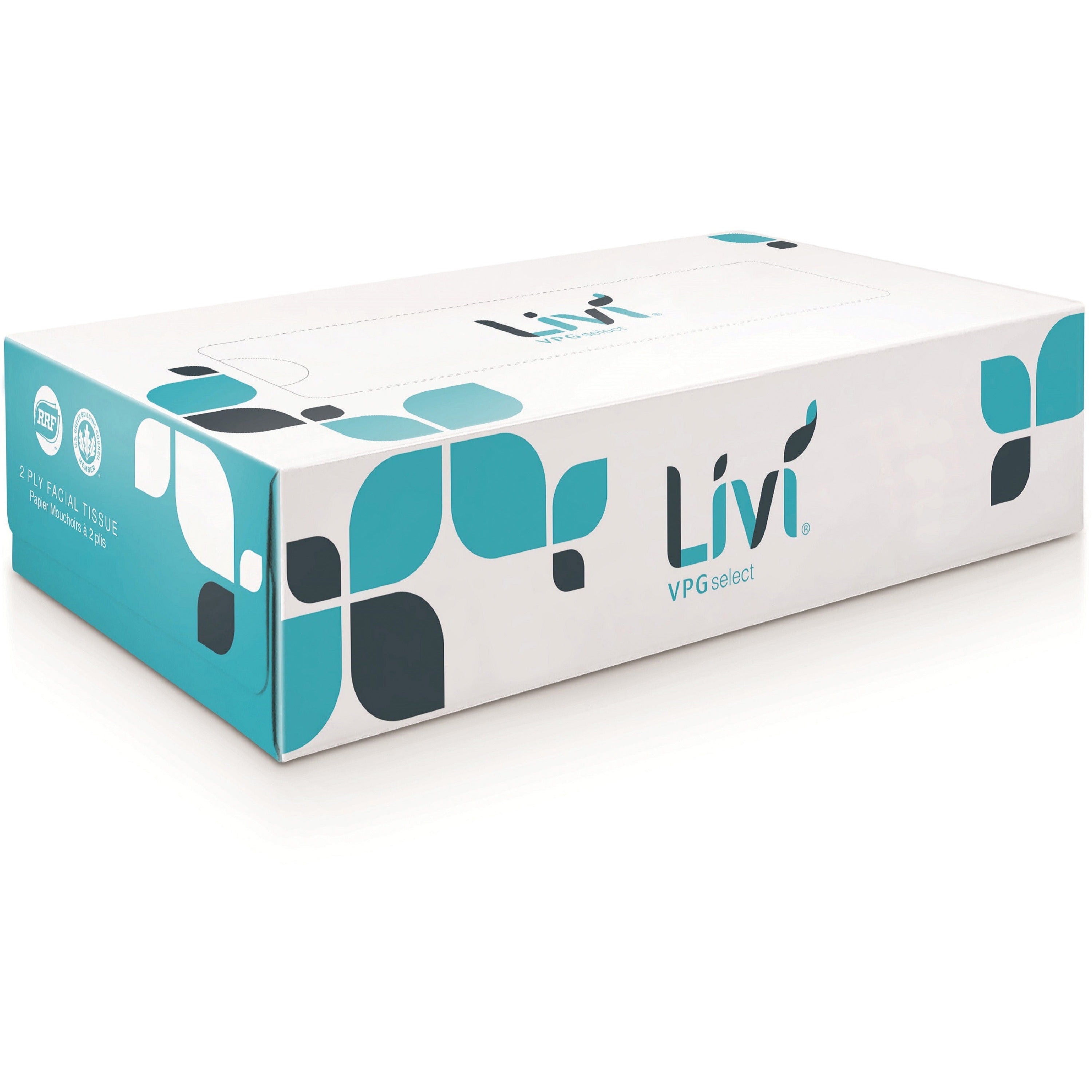 Livi Solaris Paper 2-ply Facial Tissue, Flat Box