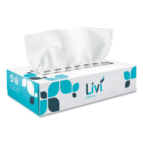 Livi Solaris Paper 2-ply Facial Tissue, Flat Box