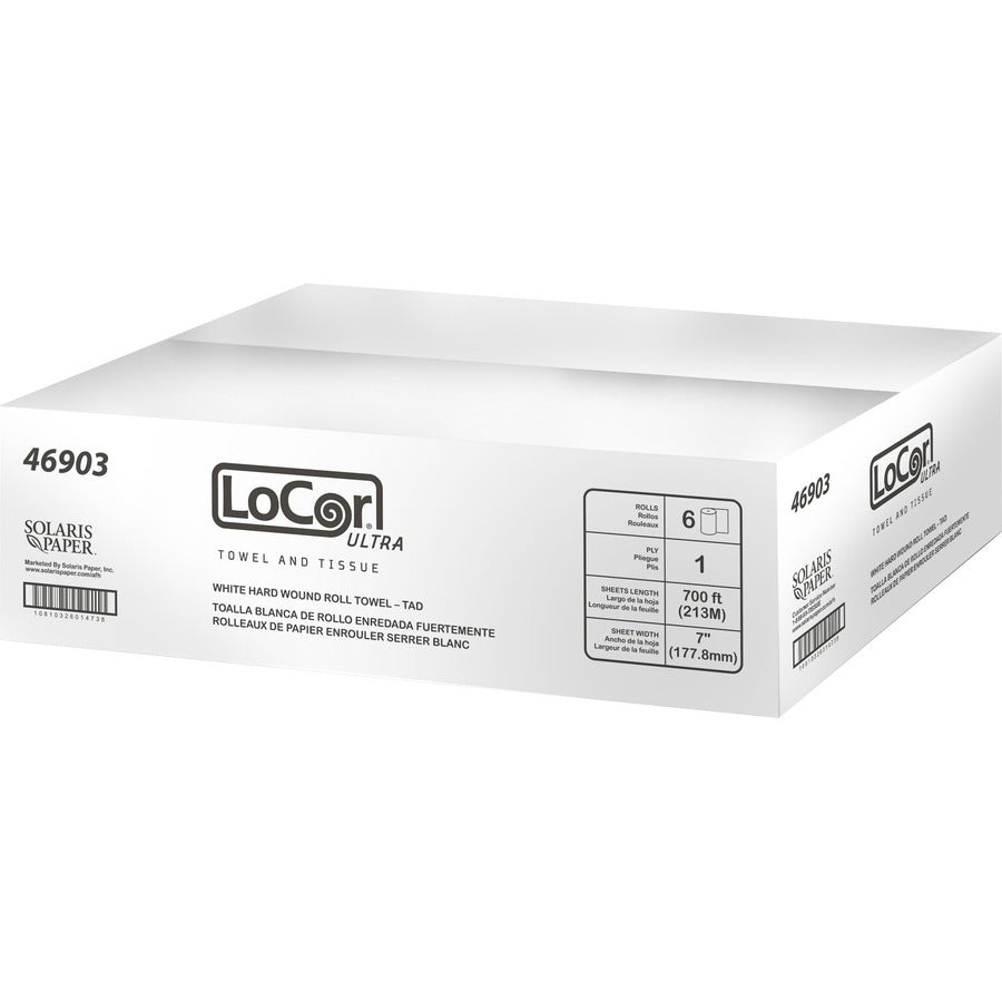 Solaris® LoCor® Ultra Tad Hardwound White Paper Towels