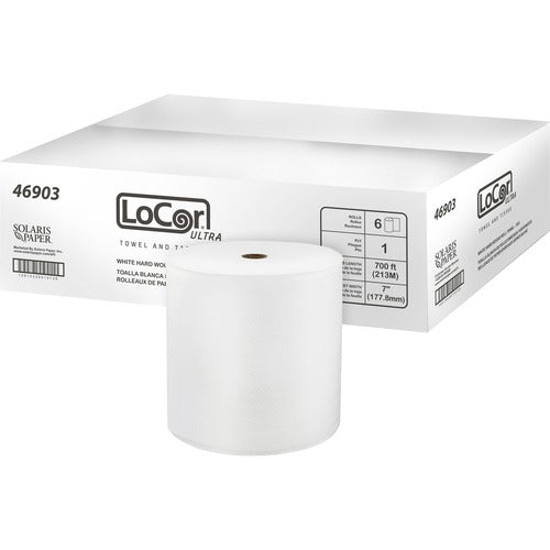 Solaris® LoCor® Ultra Tad Hardwound White Paper Towels