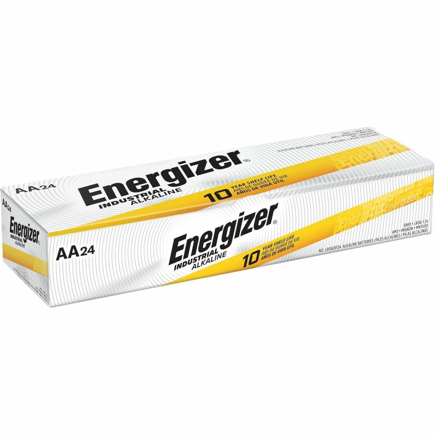 Energizer Industrial Alkaline AA Batteries, 24 pack