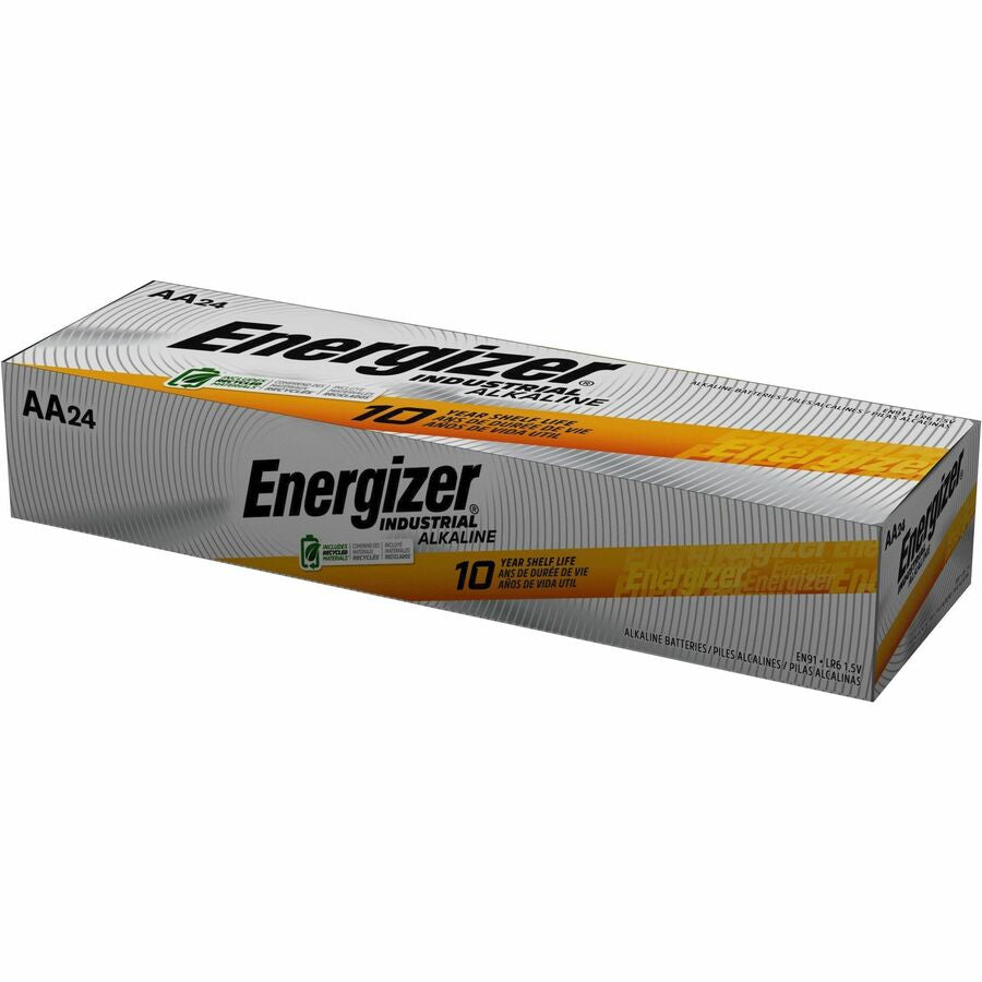 Energizer Industrial Alkaline AA Batteries, 24 pack