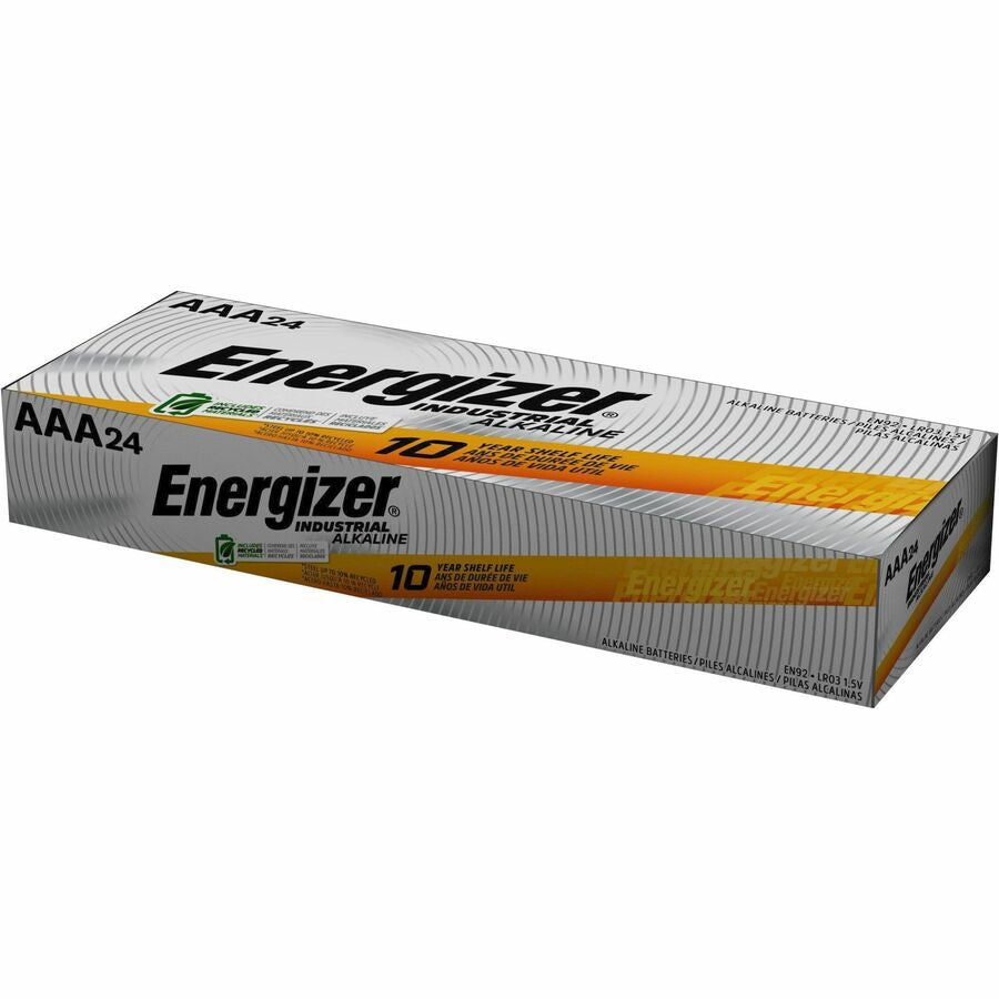 Energizer Industrial Alkaline AAA Batteries, 24 pack