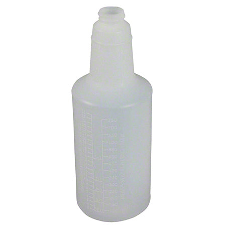 Impact® Plastic Bottle w/Graduations - 32 oz., Natural