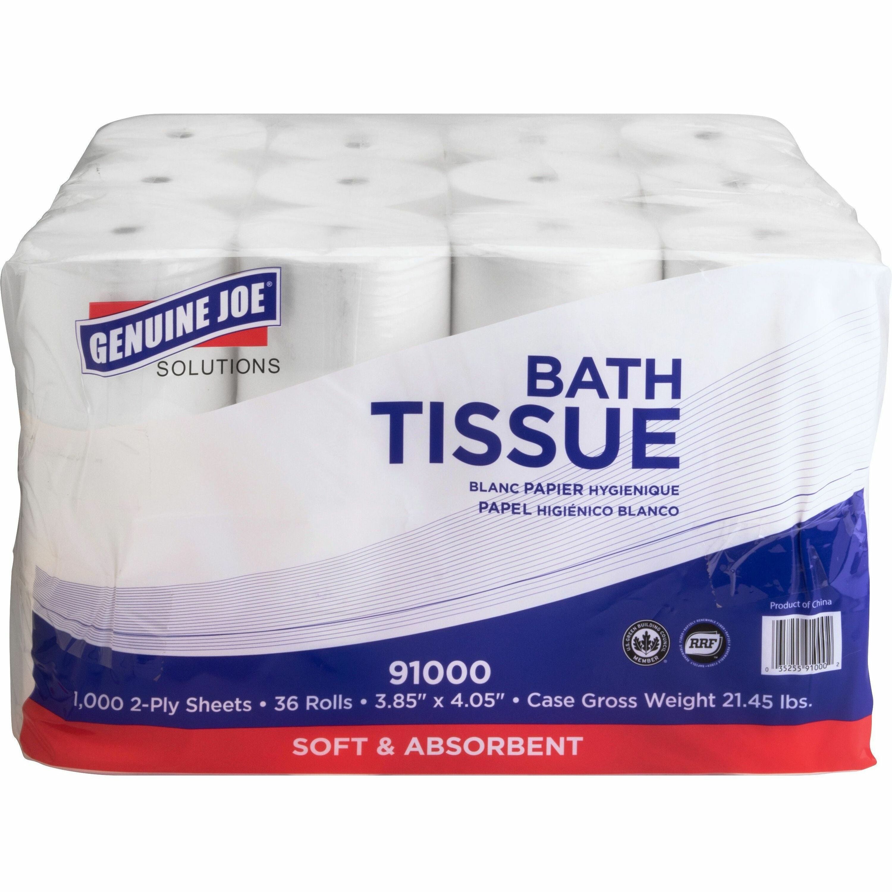 Genuine Joe Double Capacity Small Core 2-Ply Toilet Tissue