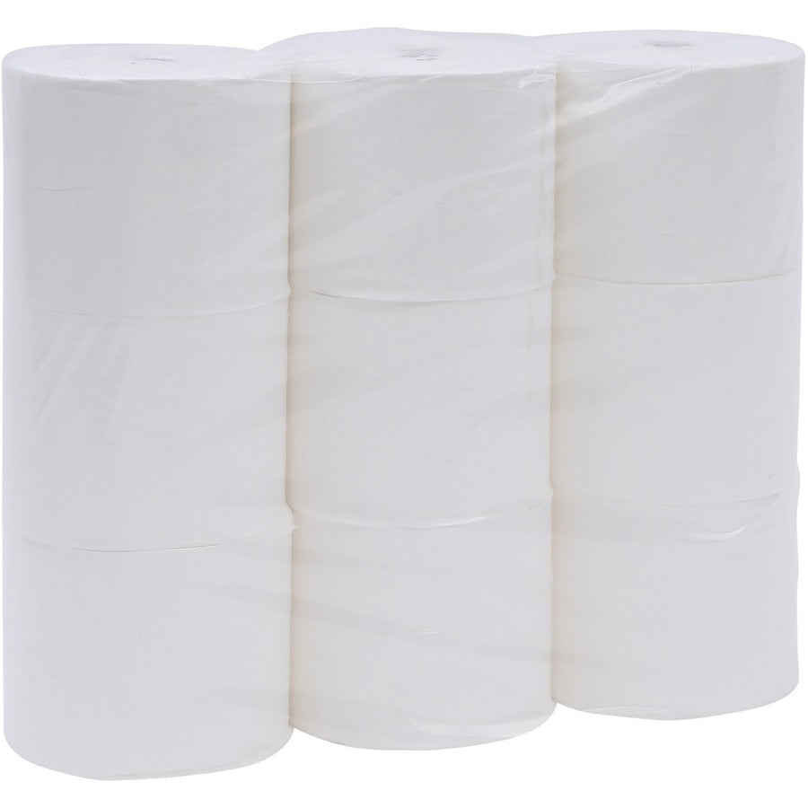 Genuine Joe Double Capacity Small Core 2-Ply Toilet Tissue