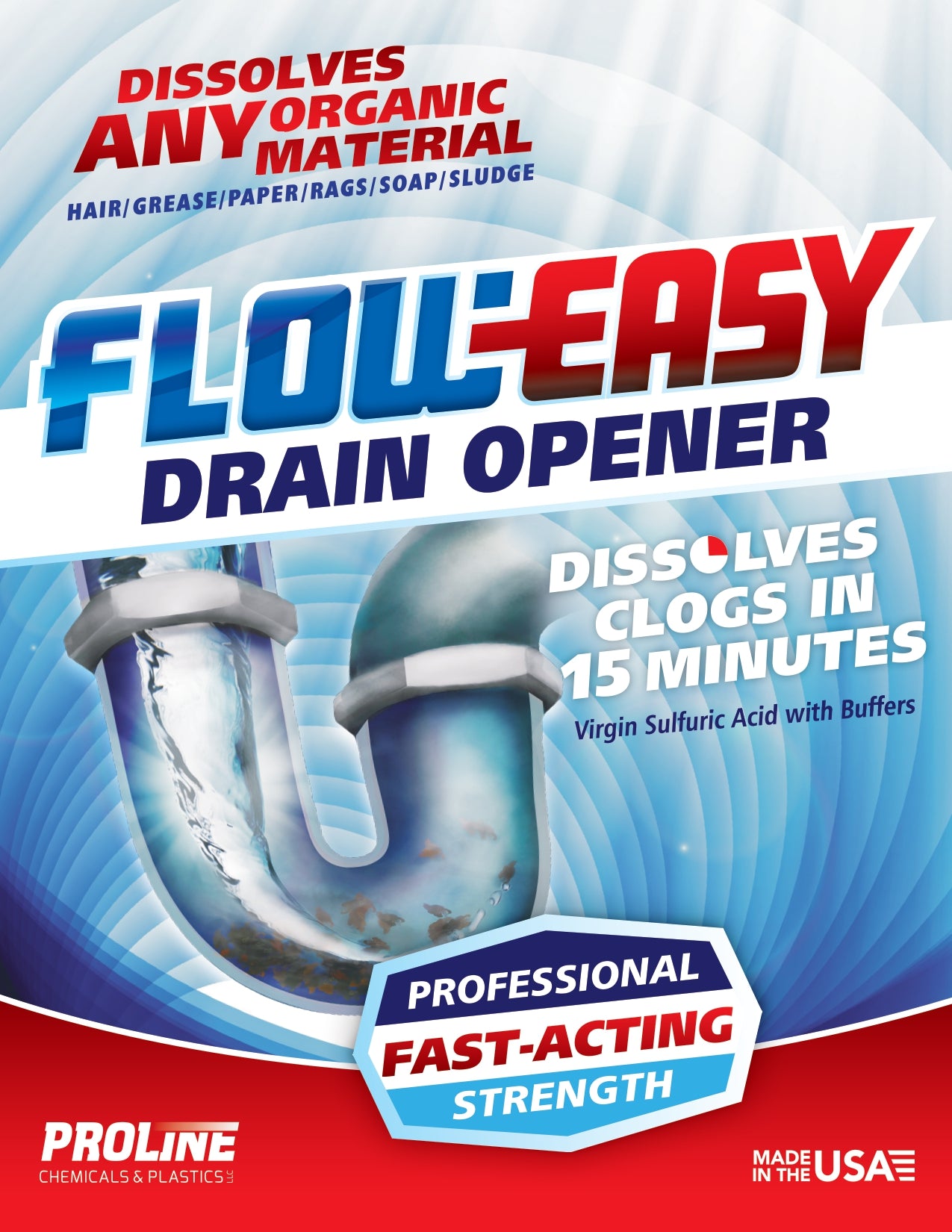 FlowEasy® Drain Opener –  128oz (Gallon)