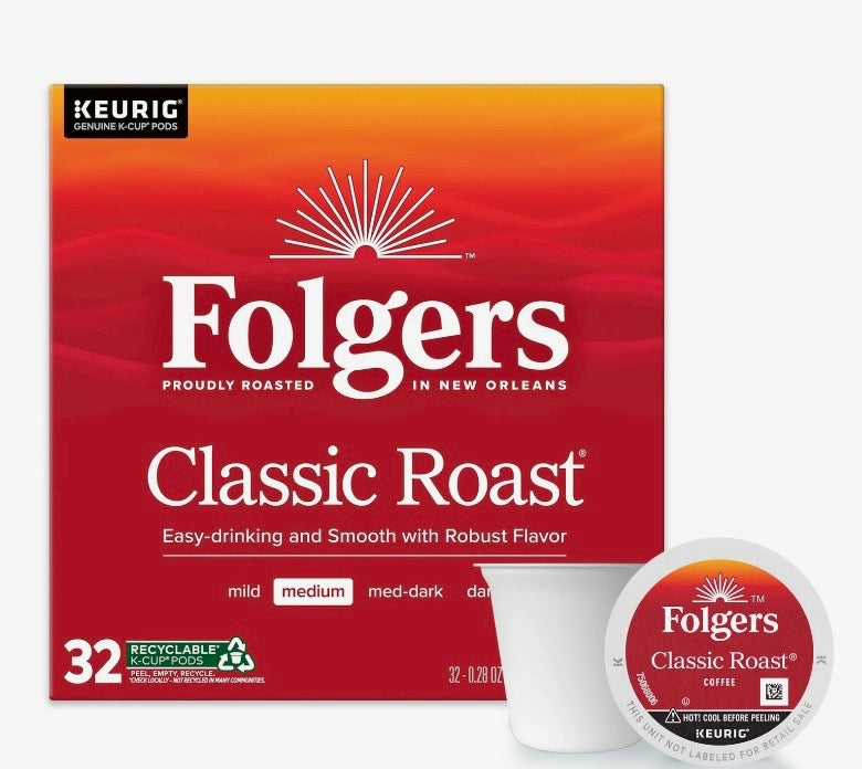 Folgers® K-Cup Classic Roast Coffee – 32 Count
